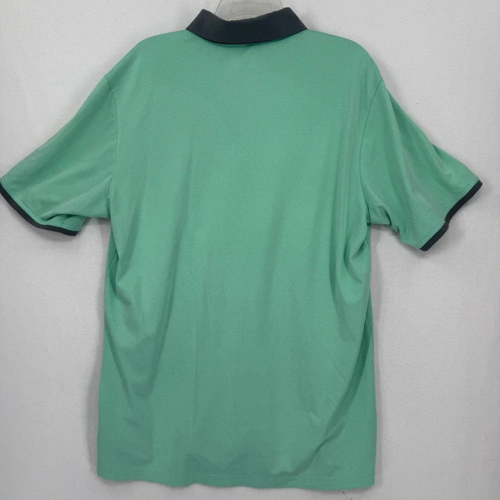 Adidas Polo Shirt‎ Mens Large Green ClimaCool Golf Short Sleeve Stretch B87734